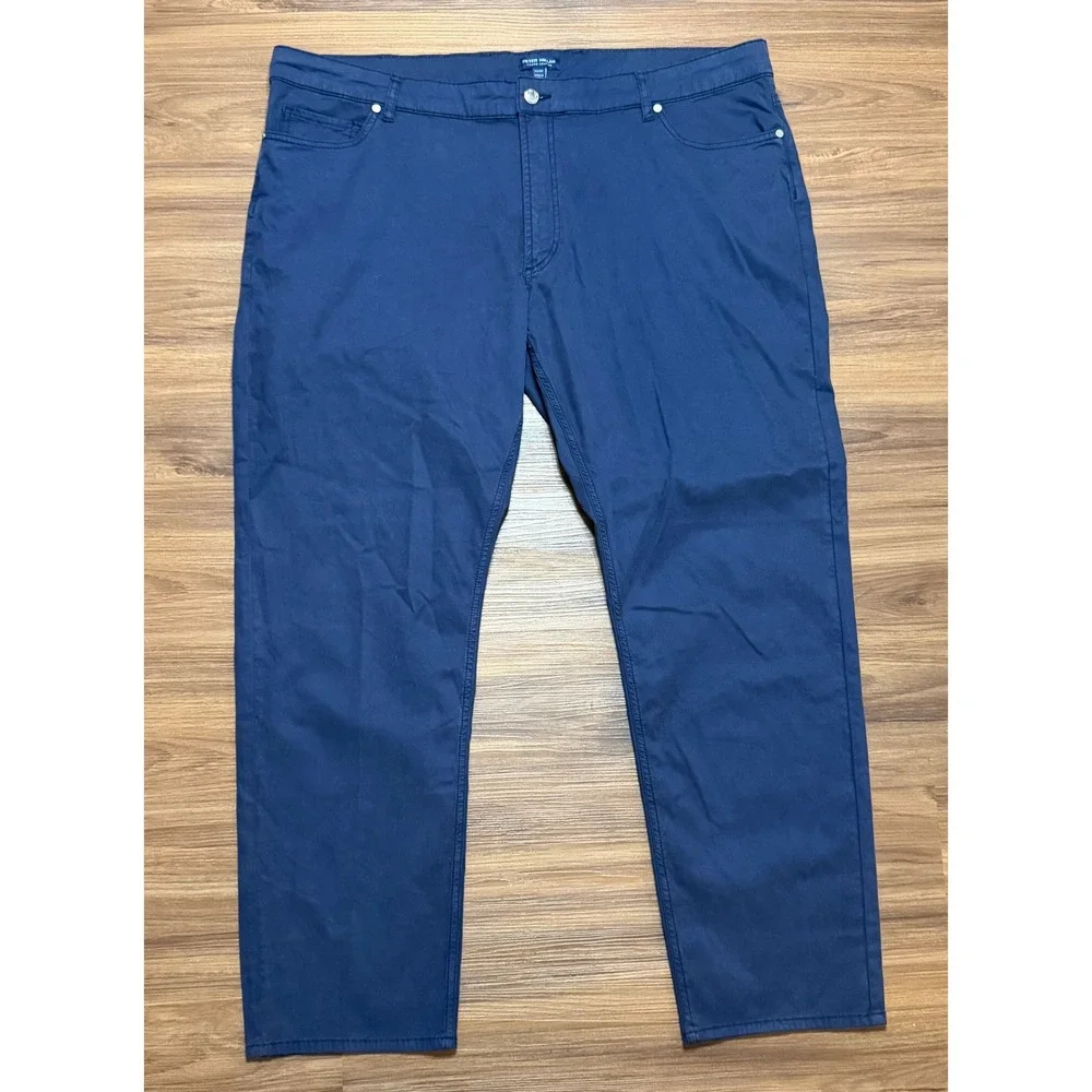 Peter Millar Crown Crafted Wayfare Tailored Fit 5 Pocket Navy Pants Sz 42/30